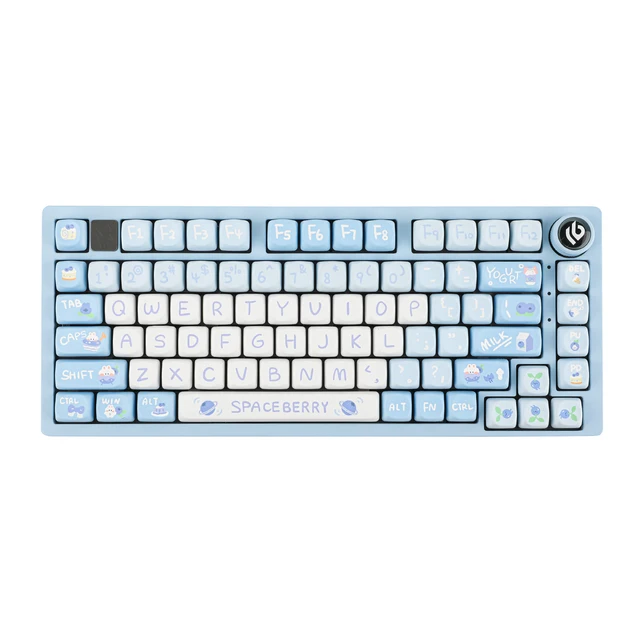 EPOMAKER x LEOBOG Hi75 75% Teclado com fio tipo C de 81 teclas com