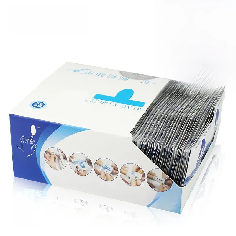Lingettes en papier pour dissolvant de vernis à ongles, 200 pièces/boîte, tampons de support, enveloppes en feuille, nettoyant pour Nail Art, outils de manucure en une étape