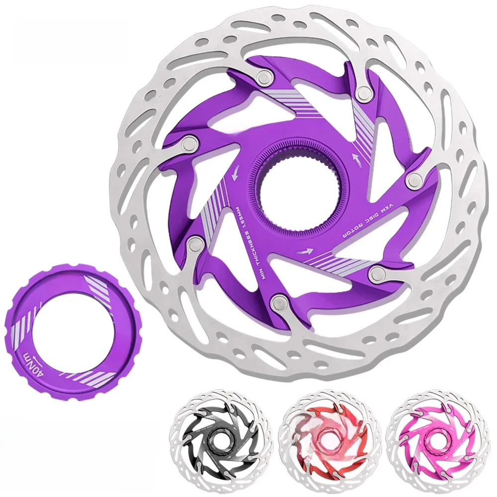 AliExpress VXM Road Bicycle Center lock Disc Brake Rotor Pads MTB Bike Rotors 140mm 160mm CNC Lighweight Aluminum Alloy Cycling Discs Parts