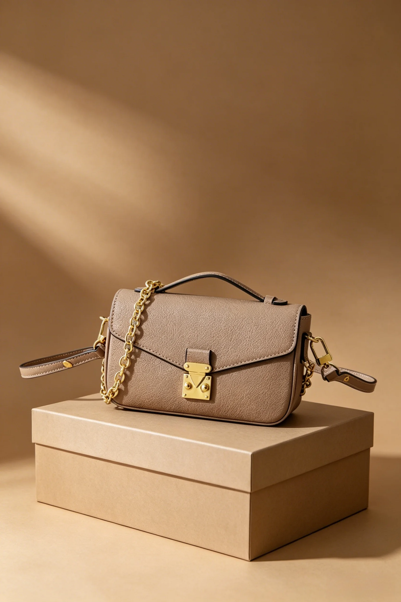 

2026 Fashion New Women's Bag 21.5X13.5X6.0CM Portable Portable Wallet Shoulder Bag with Shoulder Strap No Box