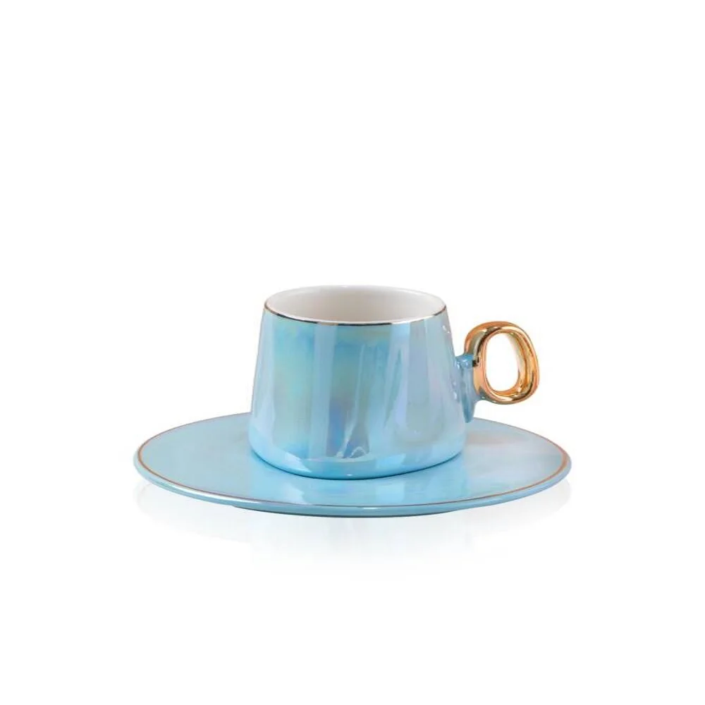 Conjunto De Copo De Café Turco, Cor Ouro Detalhada Lux Cup Set Copos Porcelian Conjunto De Café Grego Árabe Espresso Latte Caneca