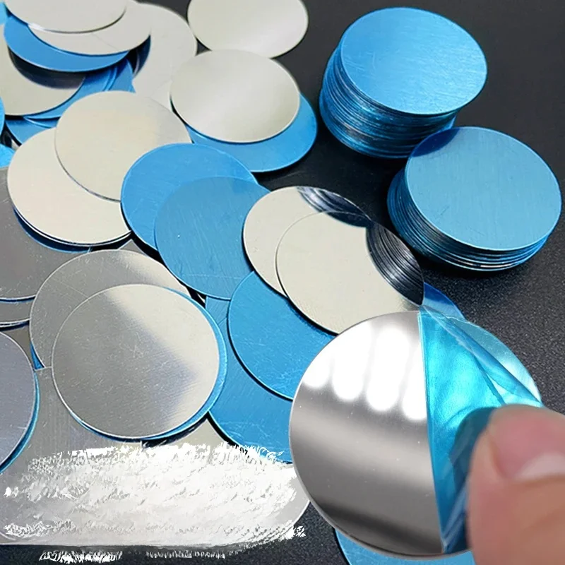 30/1 pièces plaque métallique magnétique disque feuille de fer support de téléphone de voiture autocollants aimant tablette bureau téléphone support de voiture support rond pour IPhone