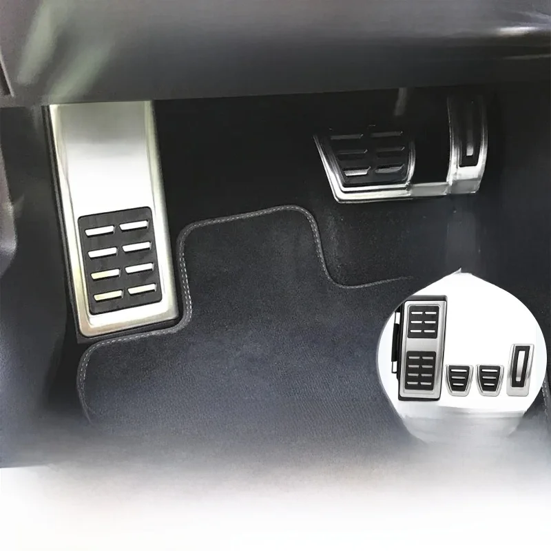Pedały nożne samochodowe dla Skoda Octavia MK4 2019 2020 2022 2023 2024 2025 pedał hamulca ze stali nierdzewnej akcelerator Auto Acessories — zdjęcie 2