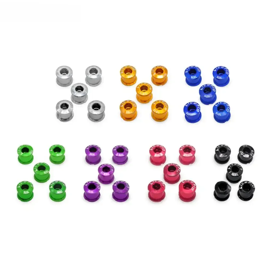 AliExpress Litepro 5PCS Double Chainring Screws MTB Mountain Folding Bike Chainwheels Bolts Road BMX Bicycle Sporckets Nut