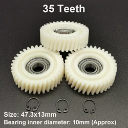 47.3x13mm Oblique Planetary Gear 35 Teeth Helical Gears With 10mm Bearings Wheel Hubs Electric Bike Gear For E-bike Parts