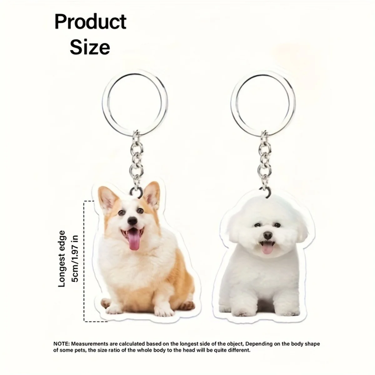 Custom Personalized Photo Acrylic Keychain, Couples' Keychain, Personalized Photo Keyring, Gift for Couples, Valentine's Day Gif