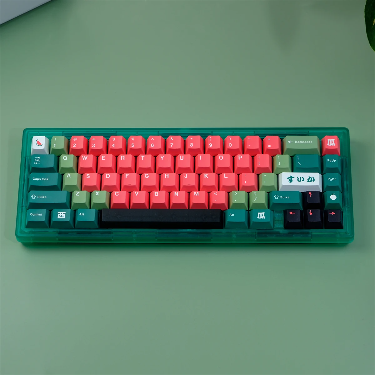 129 Keys GMK Watermelon Keycaps Cherry Profile PBT Dye Sublimation Mechanical Keyboard Keycap For MX Switch With 1.75U Shift