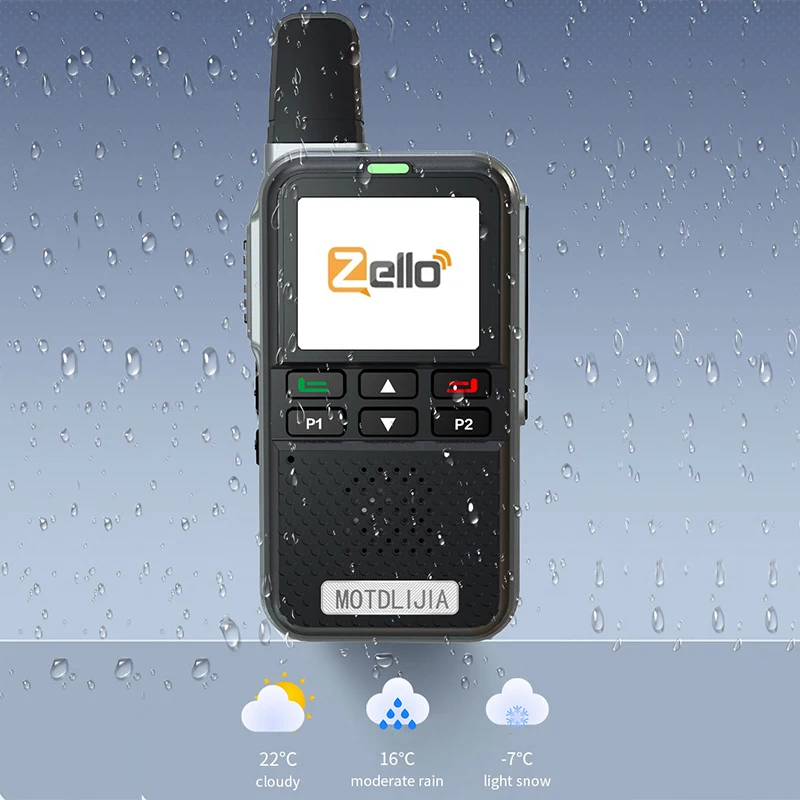 Walkie Talkies de longo alcance 100 milhas Zello Rede Rádio PTT Botão WiFi POC Rede de sistema Android