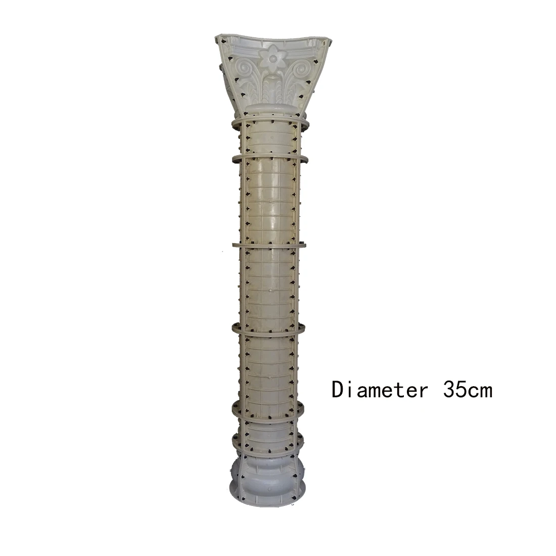 

35cm 13.77in Round Column Wedding Ceremony Party Decoration Reusable Mould Pedestal Flower Seat Gypsum Concrete Mold