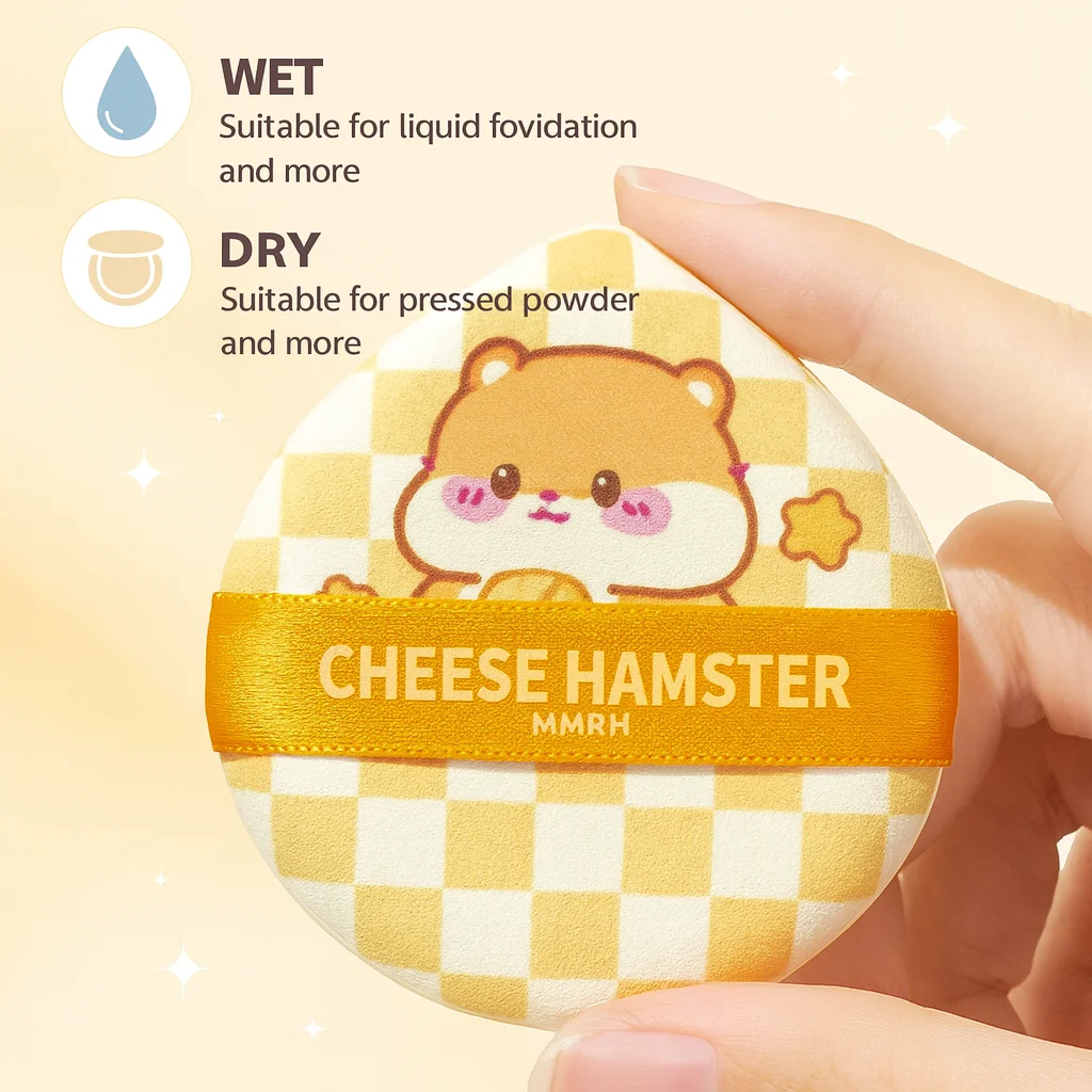 5pcs Cotton Candy Big Cosmetic Puffs Cushion Powder Puffs Foundation Concealer Blender Applicator Dry Wet Makeup Tools