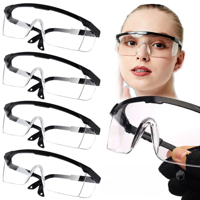 AliExpress NONE 1/2/4Pcs Motorcycle Anti-Splash Protective Wind Dust Proof Goggles Eye Protection Lab Goggles Work Safety Glasses Cycling Glasse