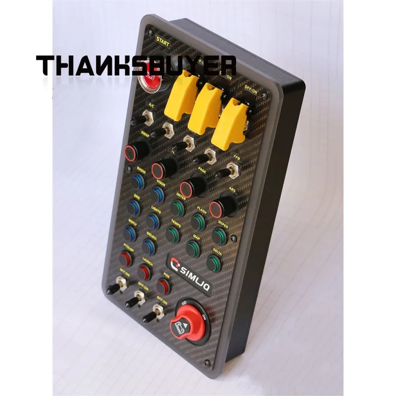 Новый многофункциональный блок с большими кнопками SimLJQ, блок управления симулятором гоночных игр без привода с подсветкой