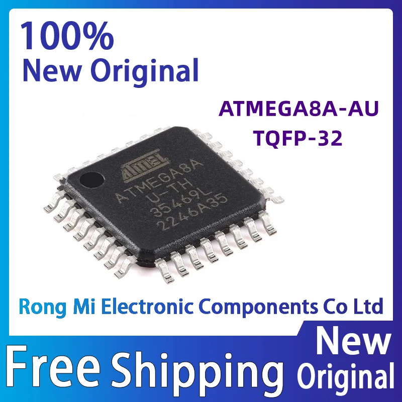 5-100Pcs ATMEGA8A ATMEGA8A-AU ATMEGA8A-AUR TQFP-32 AVR microcontroller MCU chip IC Chip In Stock Wholesale