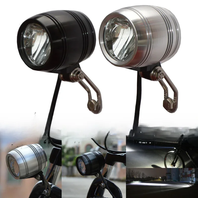 AliExpress Vecligt Bike Front Head Light For Hub Dynamo With Rearlight Cable Compact Bright Taillight MTB Road Headlight Bicycle Accessories