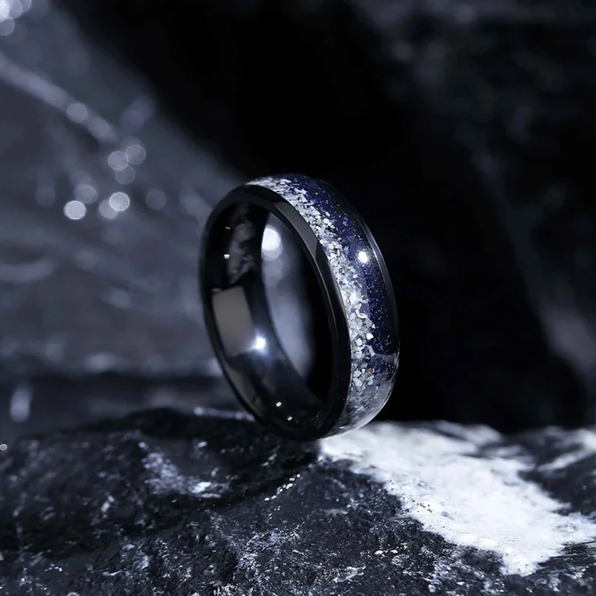 8 مللي متر خاتم كربيد التنغستن الأسود للرجل anillos باجو أوم باريجا دي بالتزام مجوهرات الأزياء الزفاف الفرقة الخطوبة رين