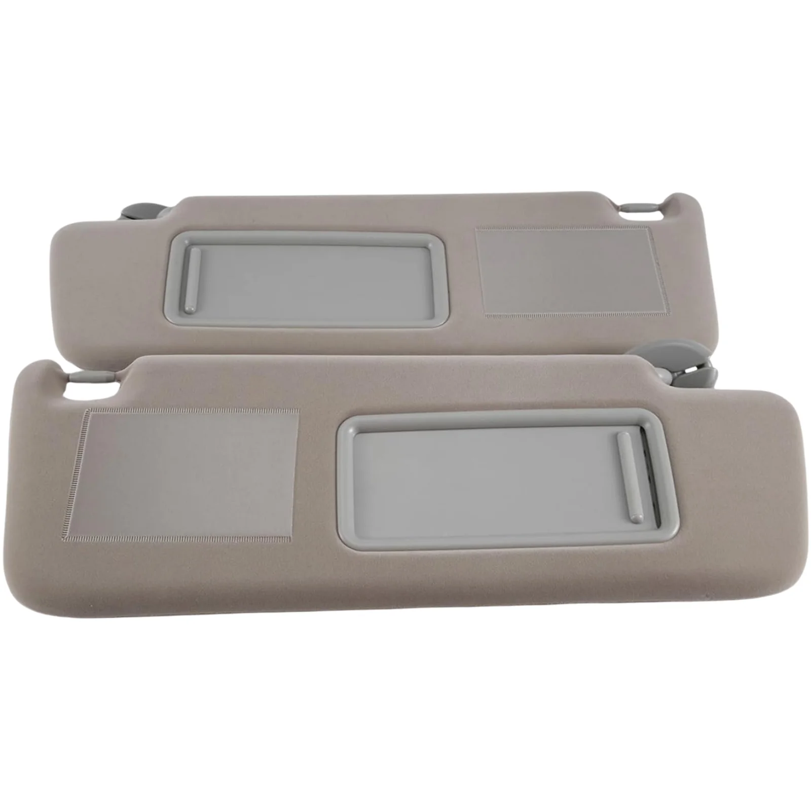 Zonneklep met make-upspiegel voor Toyota Prado (2002-2009) Beige en grijs - Links, rechts of volledige set (74320-60850-B1)