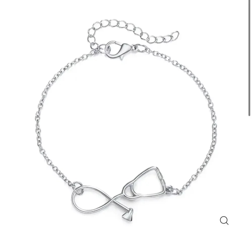 قلادة اسم سماعة الطبيب المخصصة، طلب عميل رابط VIP، أعطها هدية الأكثر ثمينة #2