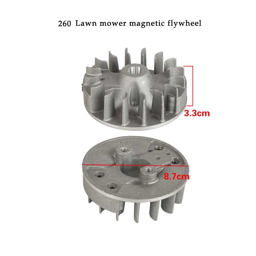 

260 Lawn Mower Electromagnetic Flywheel Aluminum Plate Heat Dissipation 34F/CG260 Gardening Tool Accessories Magnetic Flywheel