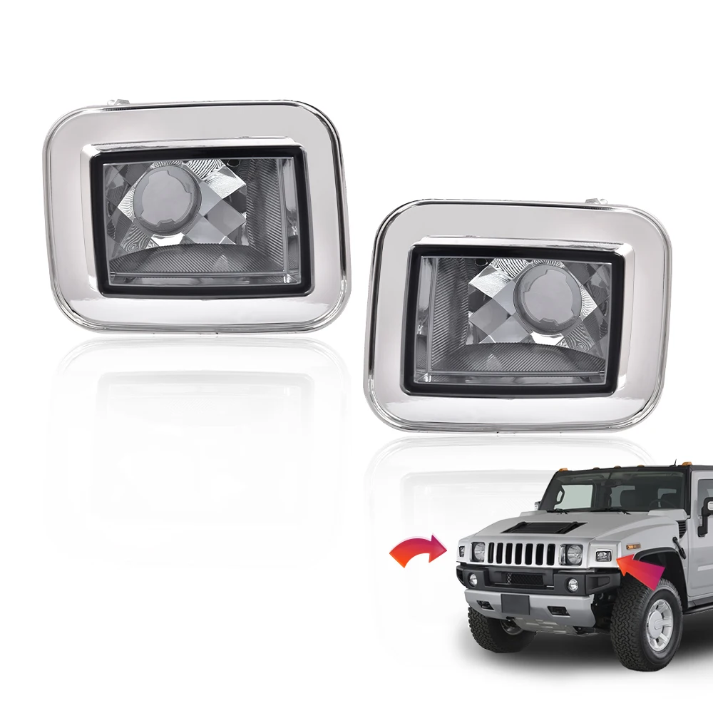 

2 шт. передний указатель парковки, подходит для 03-08 H2 Hummer 05-08 H2 Sut, хром/дымка, левая и правая сторона, левая сторона