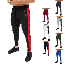 new Casual Pants Men Fitness Sportswear Tracksuit Bottoms Skinny Sweatpants Cotton Trousers Gyms Jogger Track Pants Mens Joggers