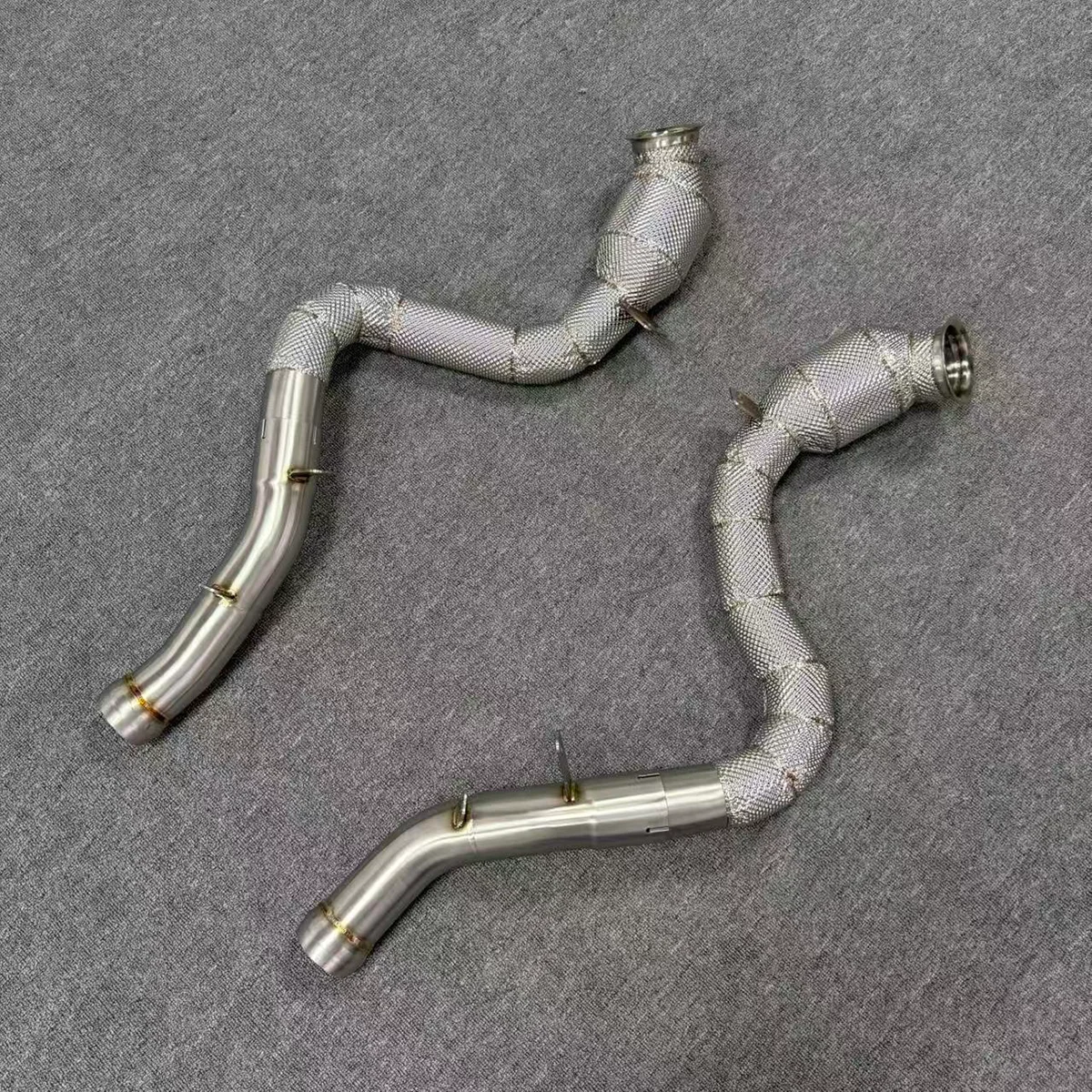 VX for Mercedes-AMG W213 E63 / E63S 4.0T High-Quality Performance Downpipe with Heat Shield