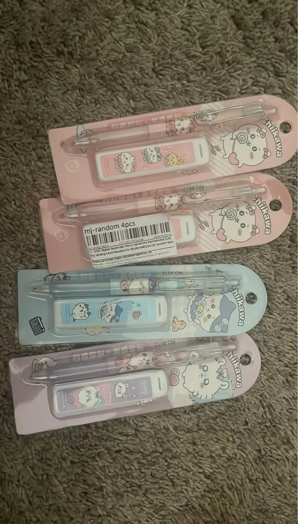 HOT! Stylish Automatic Pencil Set Anime Merchandise Cute Girly Writing Lead Resistant for Students photo review
