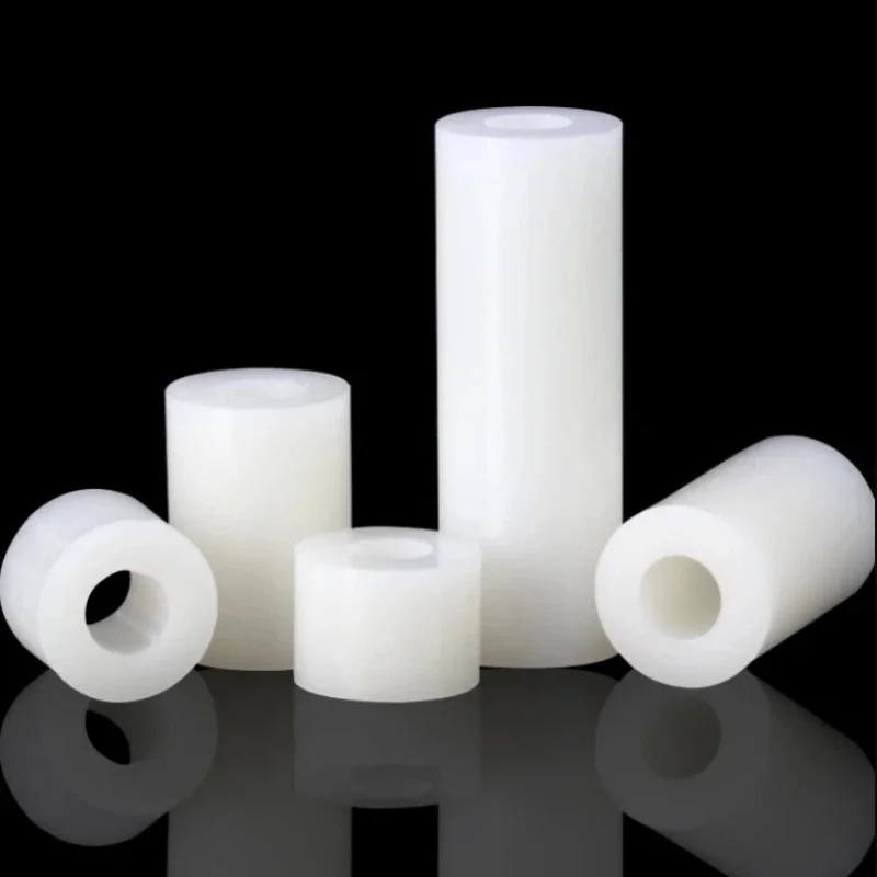 M3 M4 M5 nylonowy izolowany słupek plastikowa przekładka prosty nylonowy rękaw podkładka ABS okrągły otwór na słupek PCB przestrzeń — zdjęcie 2