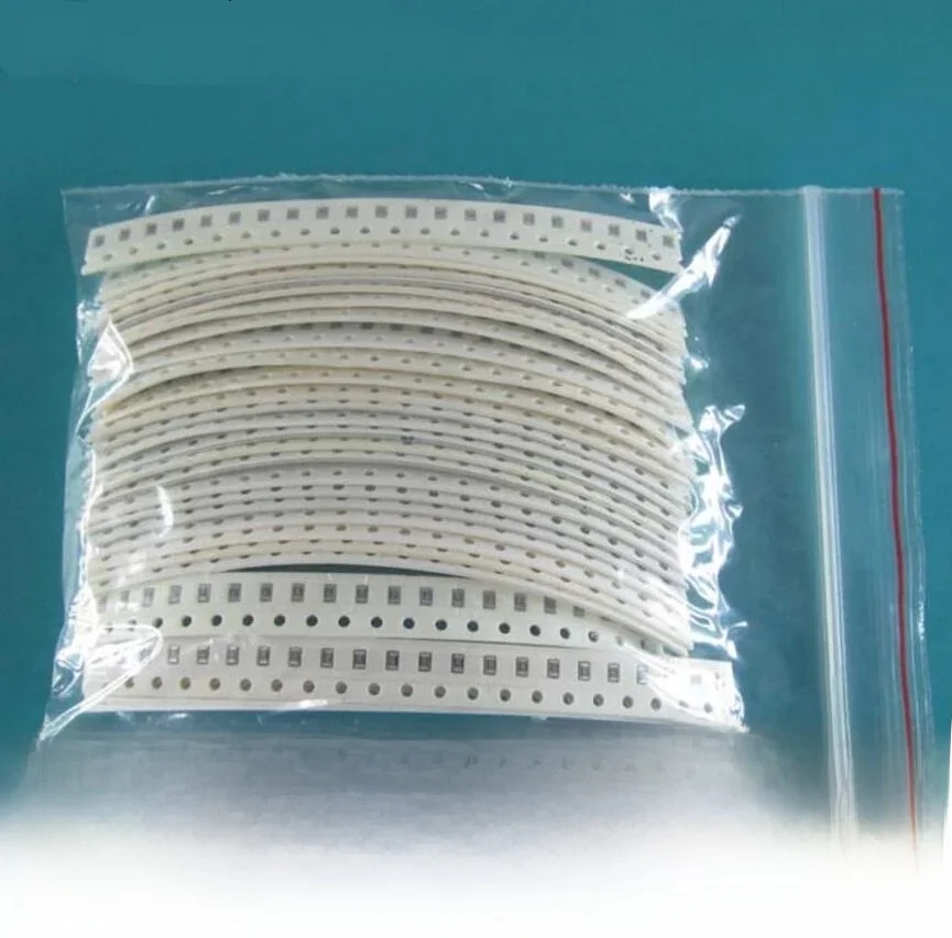 33valuesX 20pcs=660pcs 0603 0805 1206 Zestaw rezystorów 1R do 1M Ohm 1% SMD Zestaw próbek DIY 3.3R 5.1R 10R 47R 62R 82R 1K 10K — zdjęcie 2