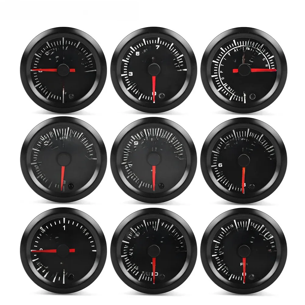 Dynoracing 2 "52mm 7 Kleuren Hoge Snelheid Auto Boost Water temp Olietemperatuur Oliedruk Lucht brandstofverhouding Voltmeter EGT Toerenteller RPM Gauge - afbeelding 2