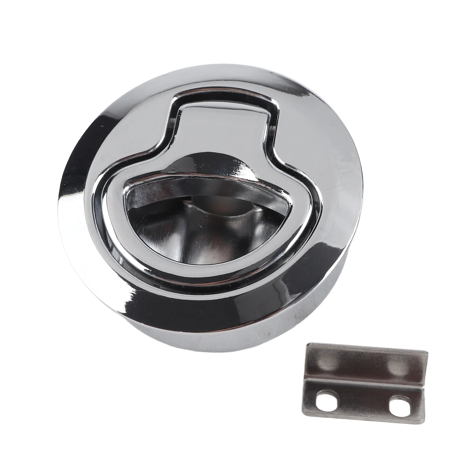 2 Inch 316 Stainless Steel Boat Round Deck Hatch Flush Pull Latch Lock Mirror Polishing Boats Yacht Marine Accessories