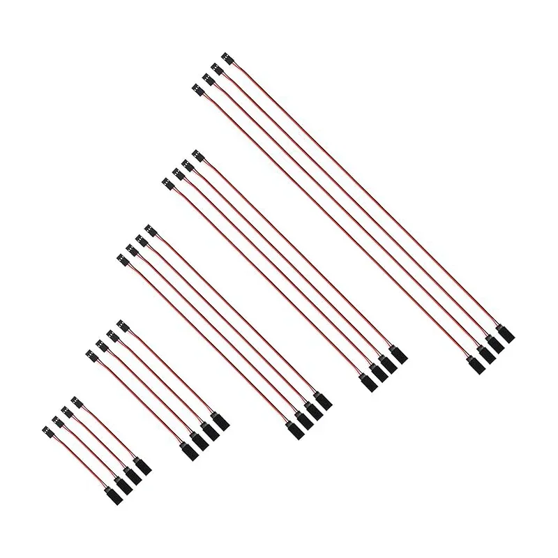 10 pièces 3pin Servo rallonge câble cordon femelle à mâle RC Servo rallonge fil connecteurs pour raccordement d'extension Servo