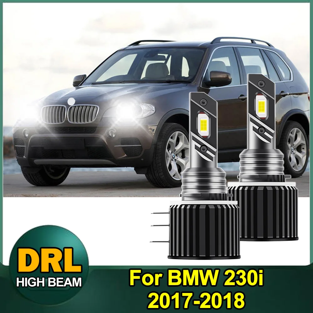 

H15 LED Car Front Headlights Super Strong Decoding Light High Beam Direct Insertion light For BMW 230i 2017-2018
