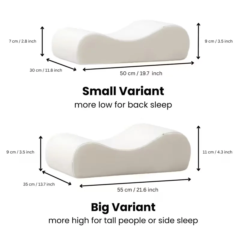 اشتري 1 واحصل على 2 مجانًا (حجم كبير)، وسادة مريحة للرقبة مع وسادة واحدة من إسفنج الذاكرة وأغطية وسائد بديلة بديلة، وسادة سرير لتقويم العظام من إسفنج الذاكرة، مناسبة للنوم الجانبي، وأكياس الظهر المعدة المريحة