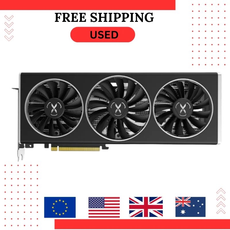 Usado xfx rx 6700 xt rx6700 6700xt 12gb placa gráfica gpu amd radeon rx6700xt jogos merc placas de vídeo computador jogo desktop ma