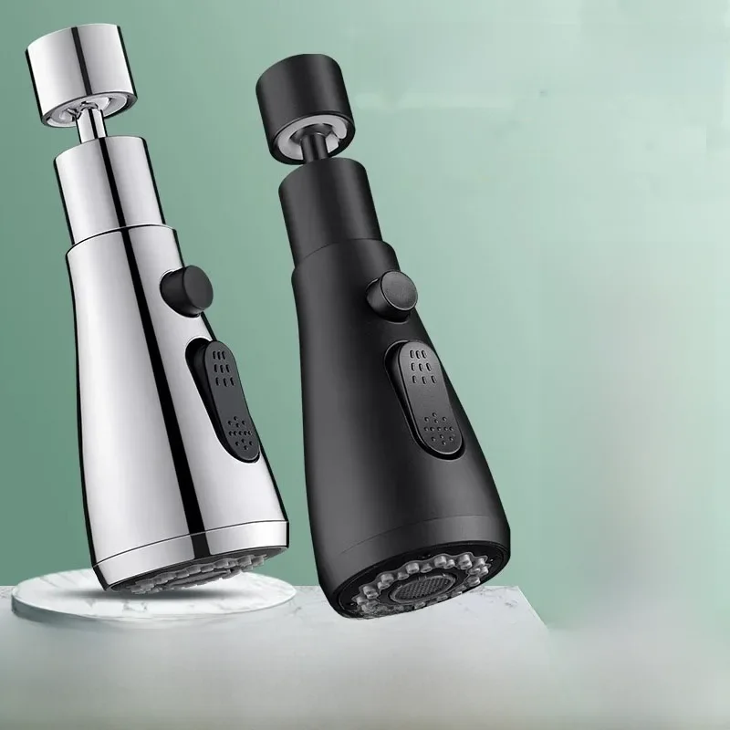 Universal 720 °   Obrotowy przedłużacz do kranu kuchennego Aerator Filtr rozpryskowy Kran do umywalki kuchennej Dysza Bubbler — zdjęcie 2
