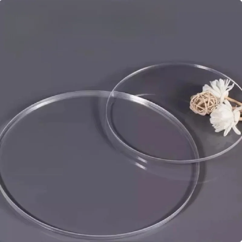 Feuille de disques acryliques, plaque en plastique transparent en plexiglas pour cadres photo, supports de disques à gâteaux ronds, outil de cuisson artisanal de bricolage