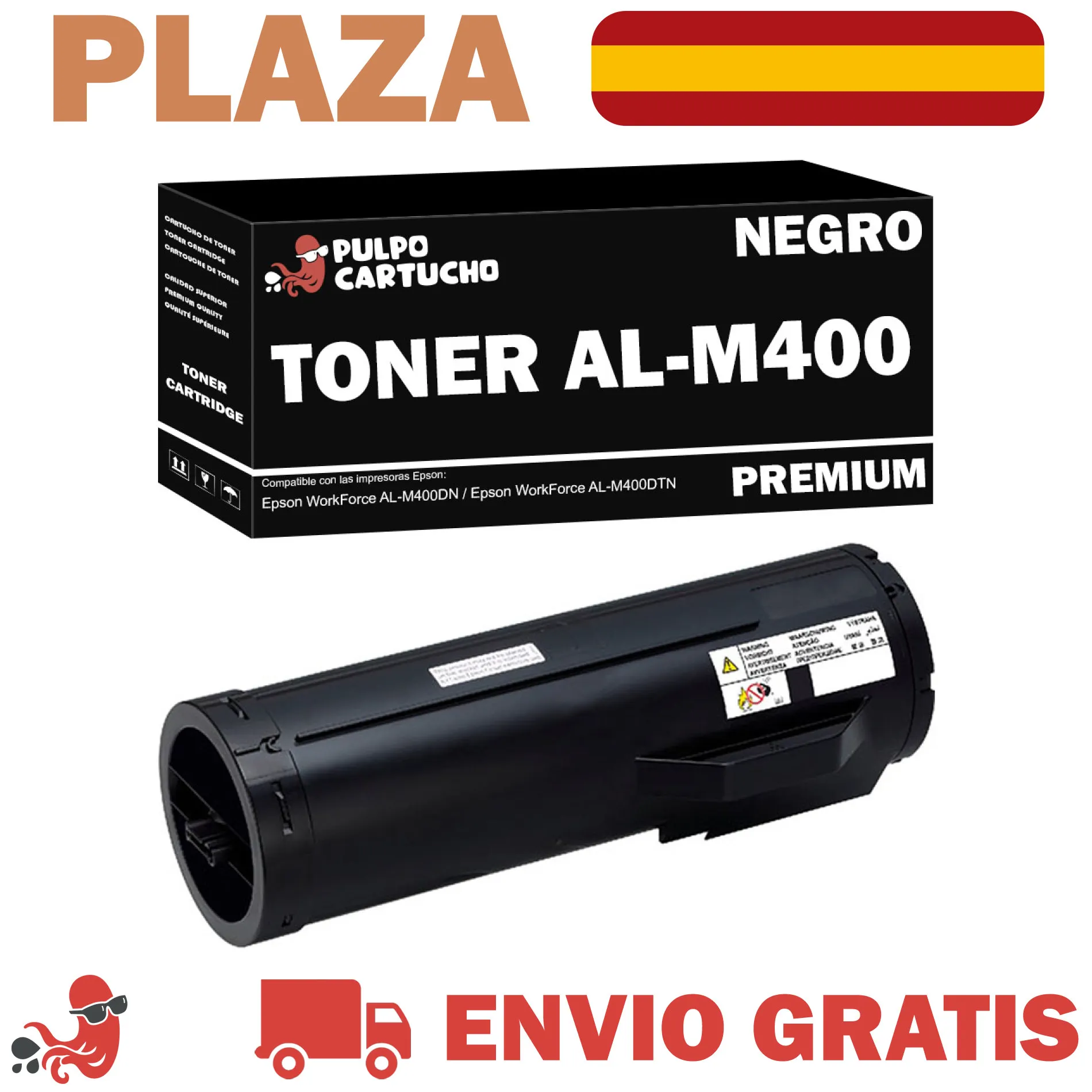 Toner Genérico Compatible con Epson AL-M400 Compatible C13S050699 - Non Oem - Cartucho Impresoras Epson WorkForce AL-M400dn, AL-M400dtn - Consumible Generico Impresora -Calidad Premium - Capacidad 23.700 Páginas