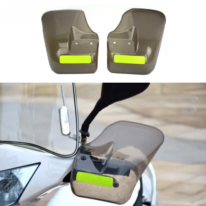 AliExpress Motorcycle Handlebar Guard Universal Electric Bike Hand Protector With Reflective Strip Anti Wind