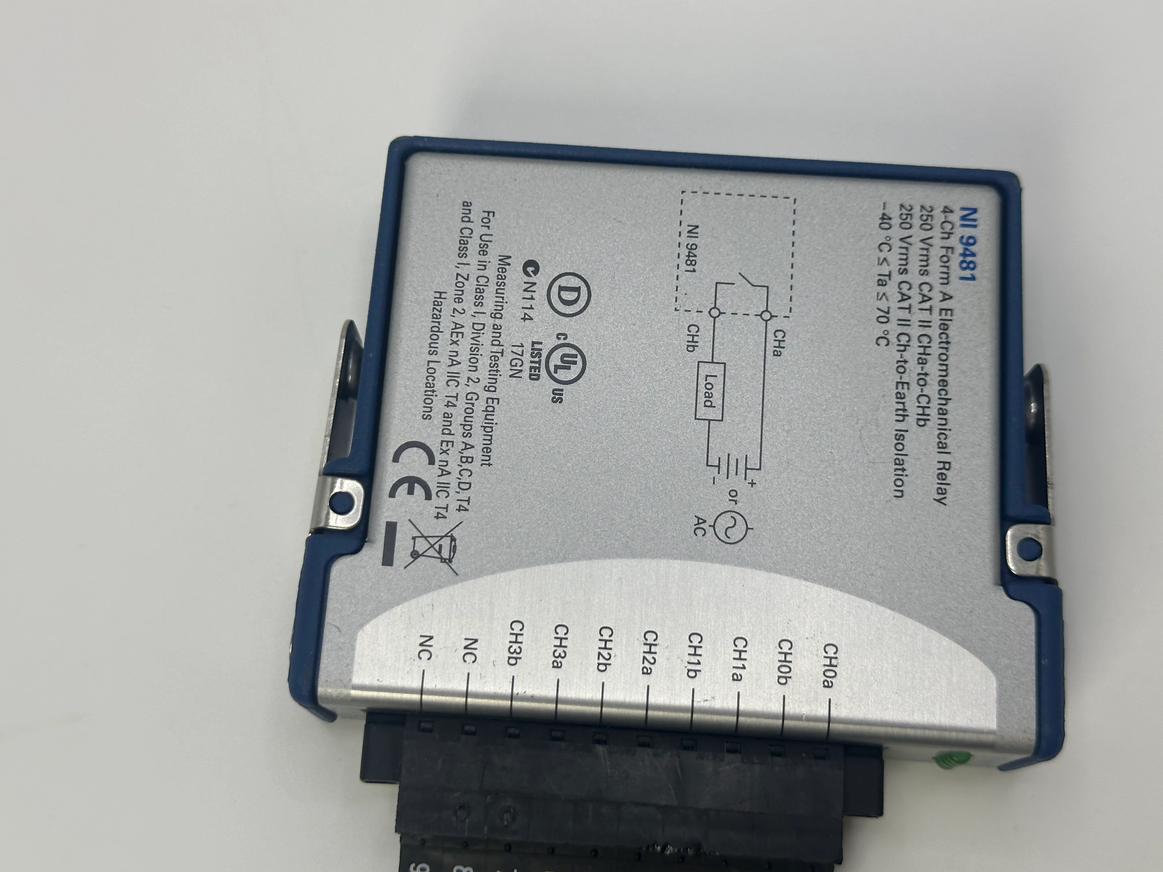 National Instruments NI 9481 4-Channel Electromechanical Relay Module