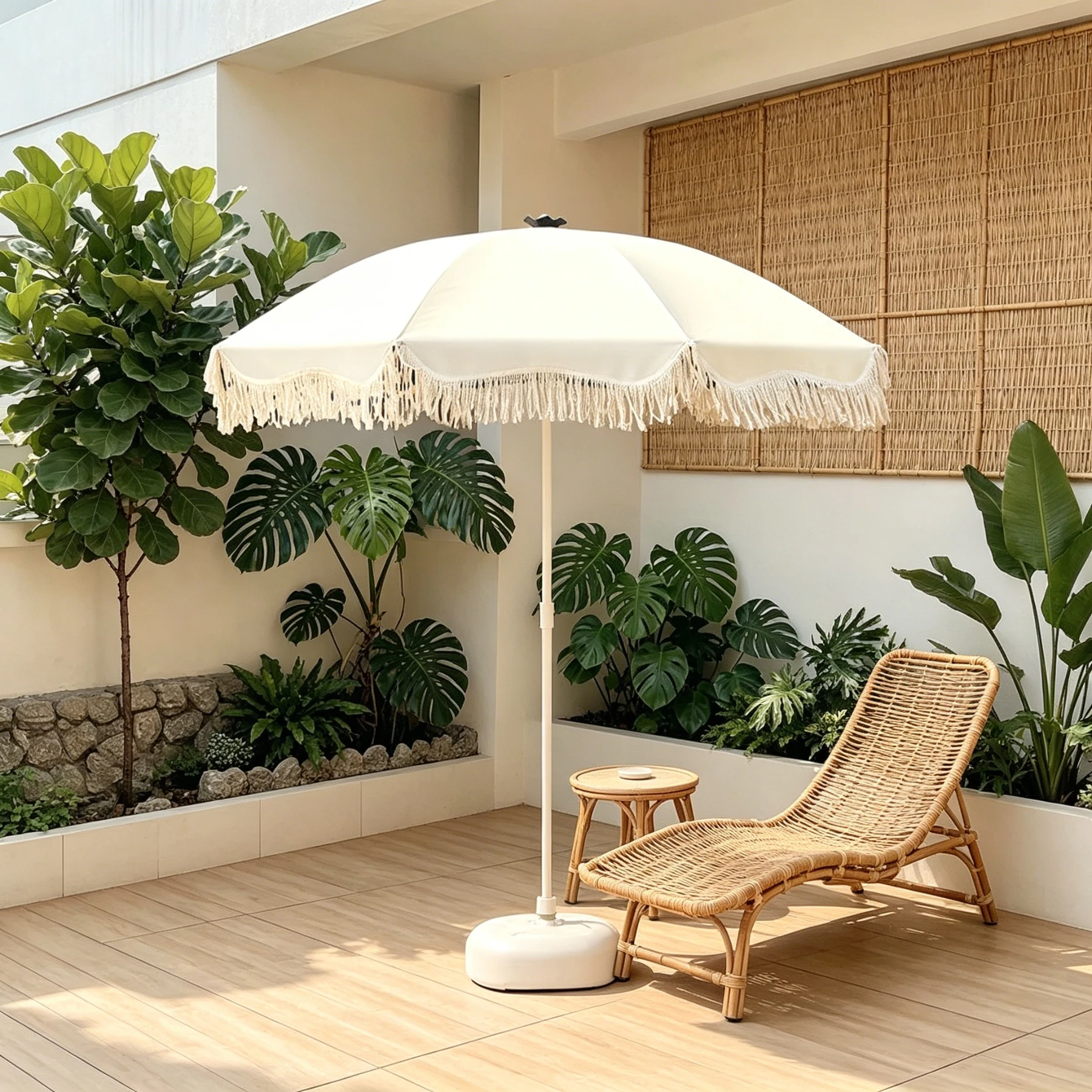 

Большой зонт с бахромой для улицы, патио, сада, пляжа и рыночных прилавков, водонепроницаемый, ветрозащитный, солнцезащитный зонт-парасоль.