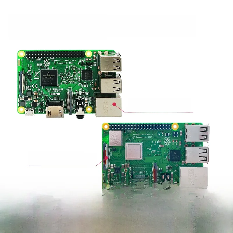 Oryginalny Raspberry Pi 3 Model B /3B+ Plus BCM2837 1.2G, Raspberry Pi 3 B+ z 2.4G i 5G WIFI 4.2 BT i PoE — zdjęcie 2