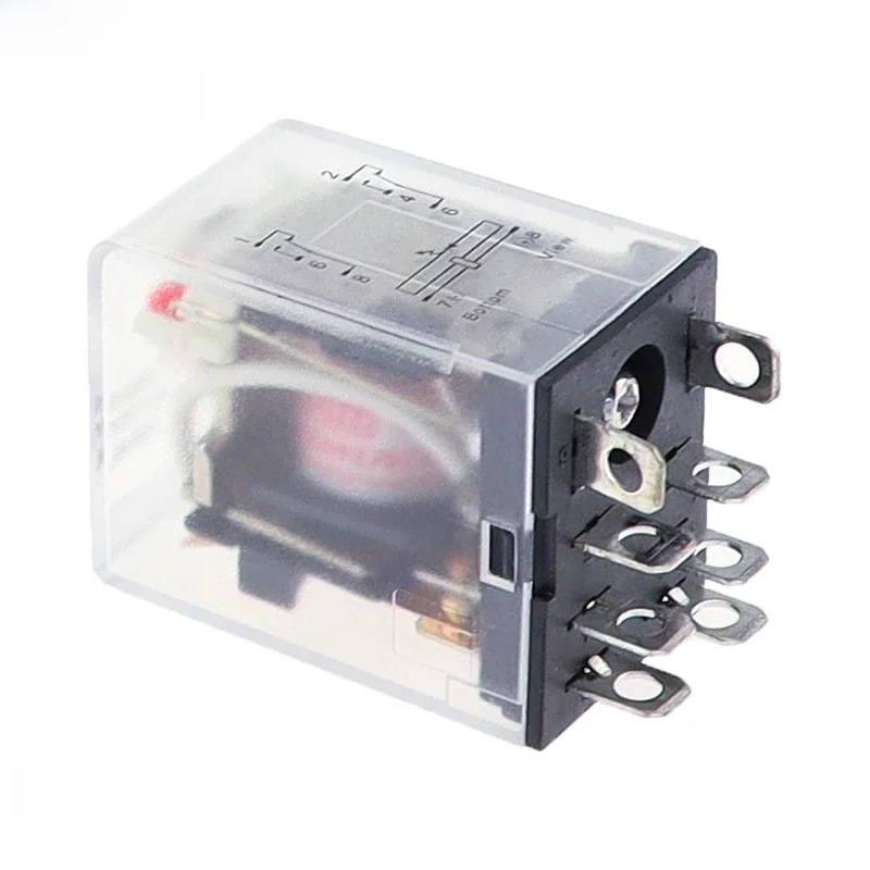 LY2NJ Cewka Przekaźnik Mocy Samochodowy Auto AC 12V 24V 36V 48V 110V 220V 380V Mini Mikro Przekaźnik Elektromagnetyczny Przełącznik 8Pin DPDT Moduł — zdjęcie 2