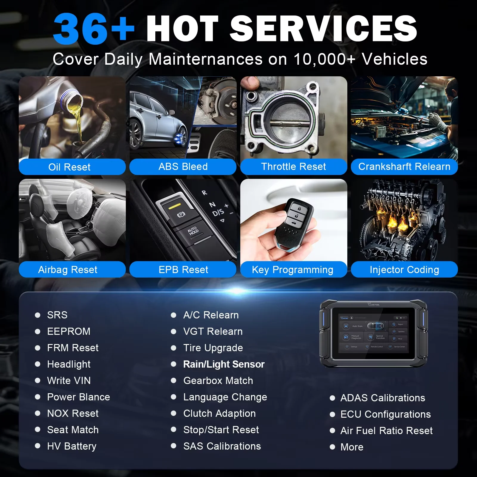 Picture 5: VDIAGTOOL VD70 All Systems Car Diagnostic Tools Key Programmer Automotive Bidirectional Scanner ECU Programming/Coding FCA DOIP