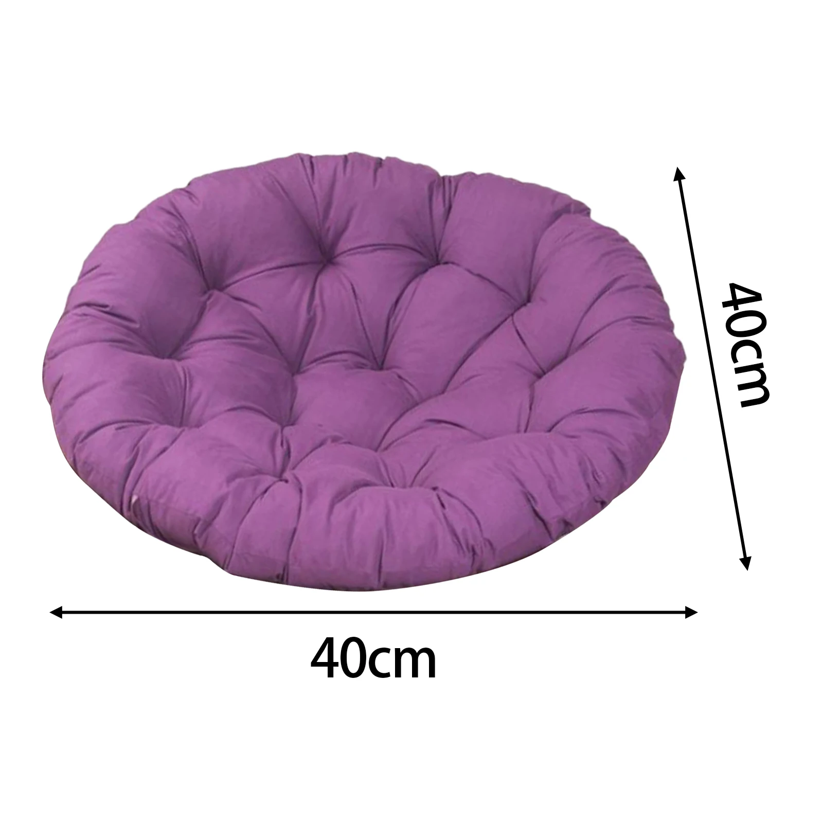 Padded Seat Cushion Egg Shape Chair Pad Breathable Stylish Diameter 40cm Patio Chair Pad for Bedroom