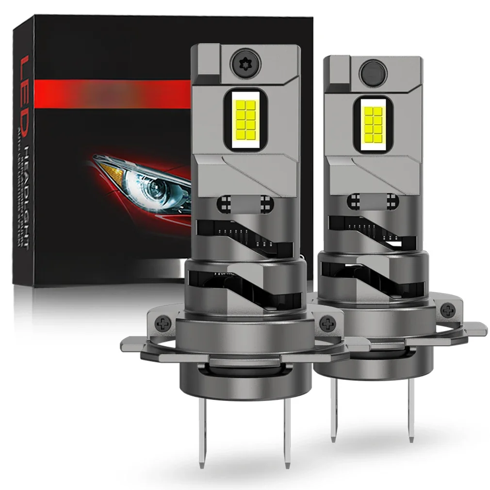 30000LM H7 LED ampoule phare Double Tube de cuivre 300W CSP pour phare de voiture Auto Diode lampes Canbus H7 Led Turbo 6000K 12V