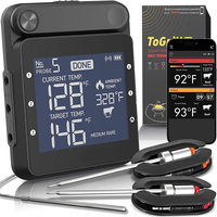 Smart Rechargeable Digital Wifi Wireless Remote Meat Barbecue BBQ Thermometer For Pizza Oven Grilling Smoker With Magnet