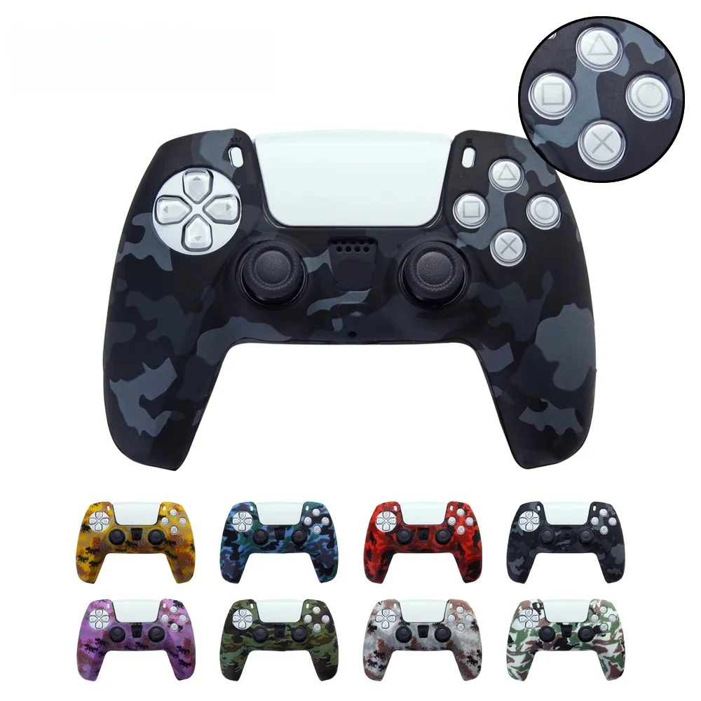 Coque de protection étanche en Silicone pour contrôleur, étui de Camouflage pour Console de manette de jeu Sony Playstation 5 PS5