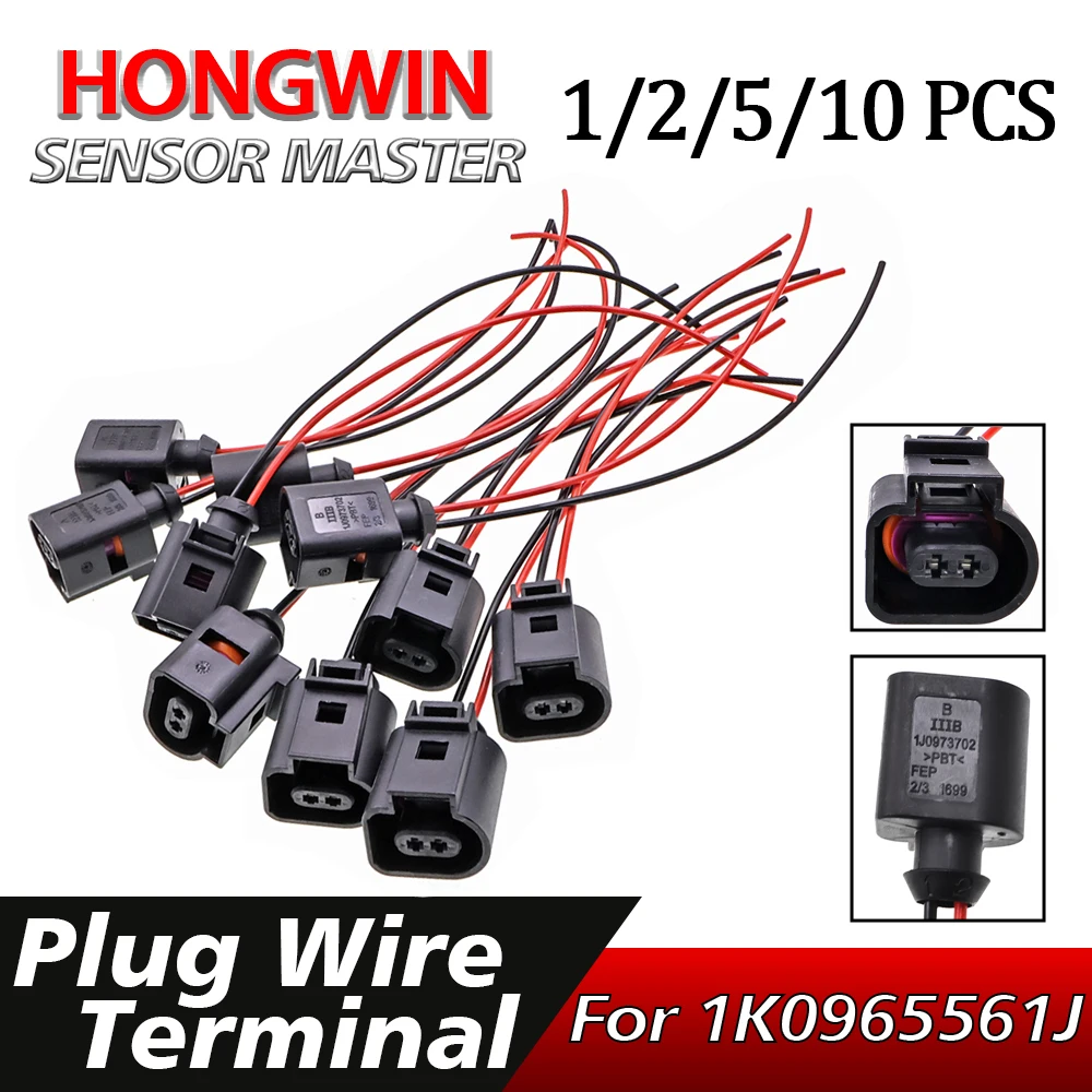 Arnés de enchufe de Terminal de cable de bomba de agua de refrigeración para VW 1K0965561J Golf Jetta Passat Eos CC Audi A3 Q3 TT Skoda Octavia Superb