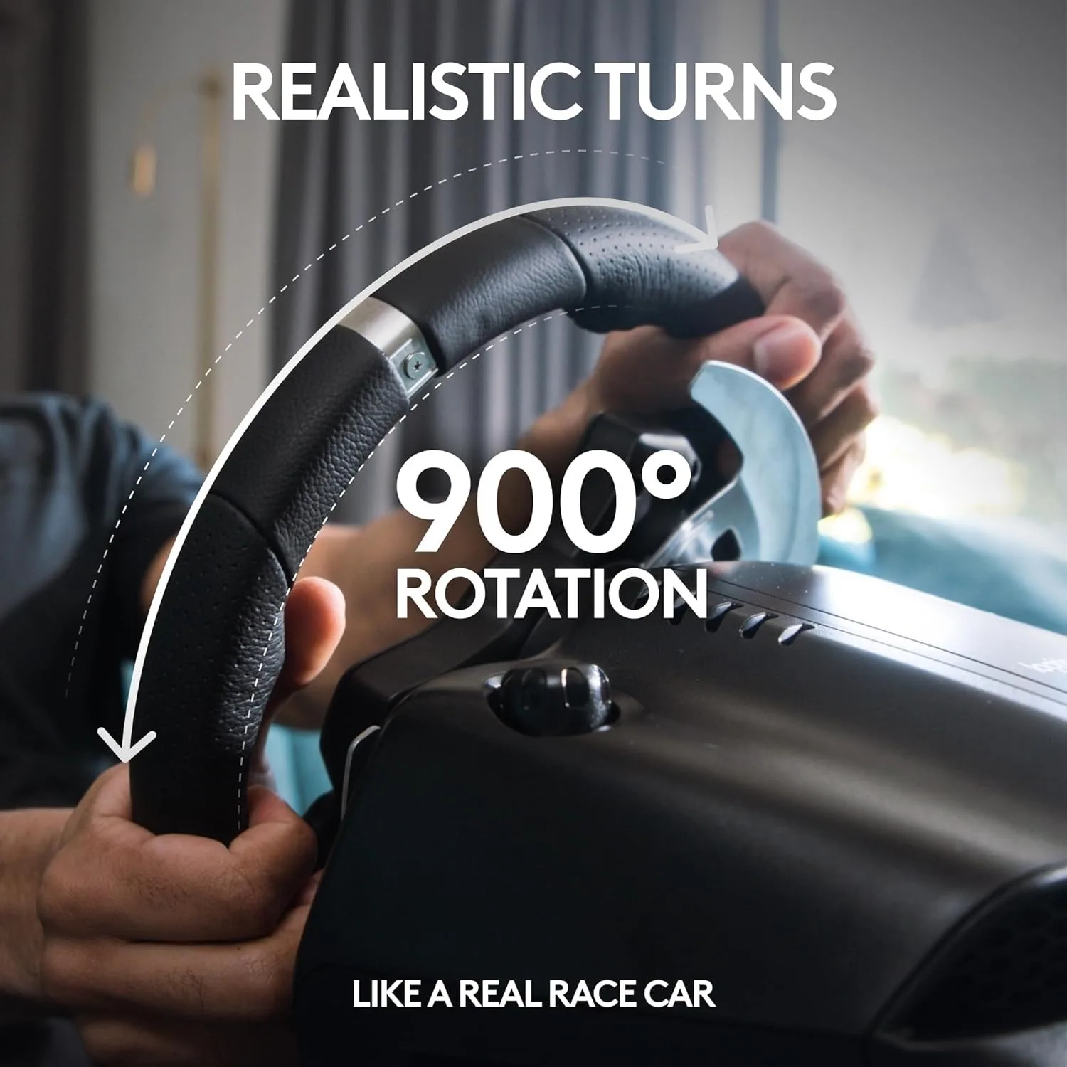 Logitech G920 Driving Force Racing Ruedas y pedales de piso para Xbox One y PC