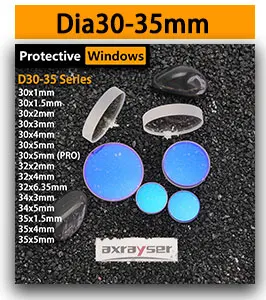 Raytools Objektiv Original Laserschutzfenster D27.9*4.1mm / D24.9*1.5mm 211LCG0037 JGS1 1064nm Quarzglas BT210 BT240 – Detail 2